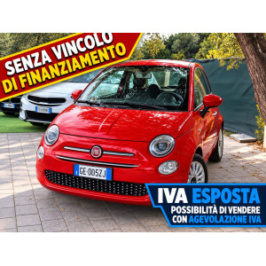 Fiat 500 1.0 hybrid Lounge Red passion 70cv